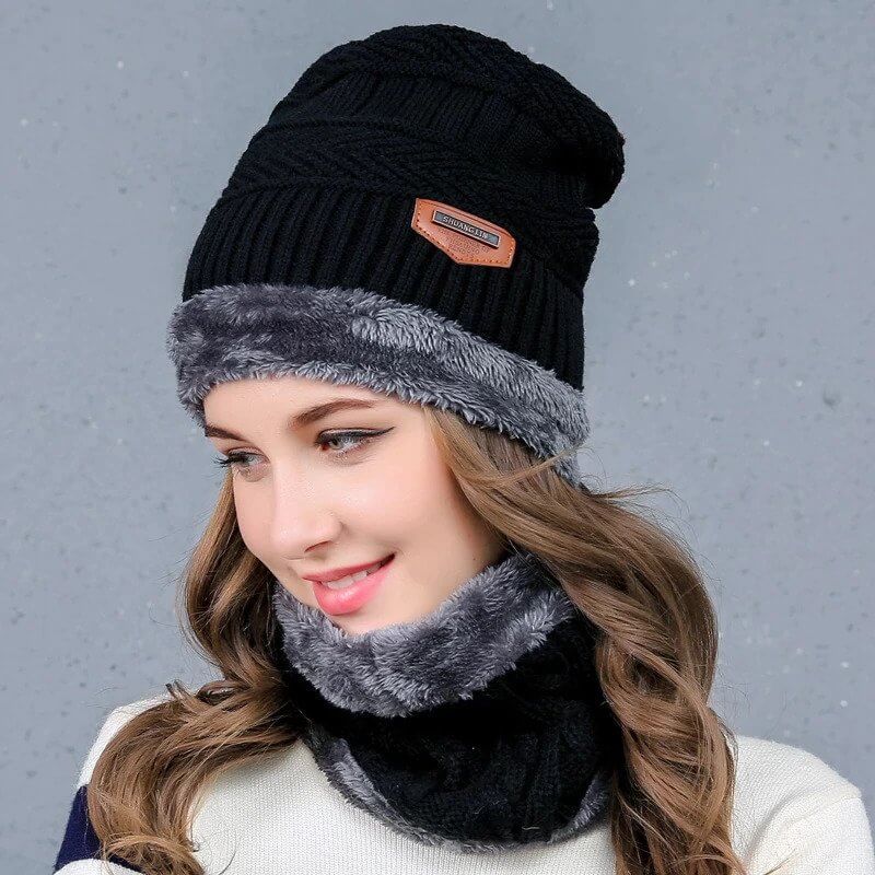 Winter hat with Neck warmer (Unisex) | fillincart.com